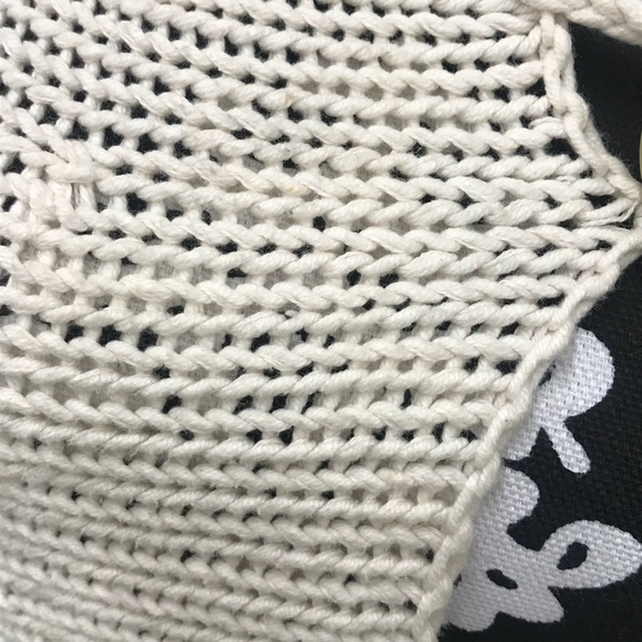 Free People Knit Creme Sweater Size Small - Picture 3 of 5